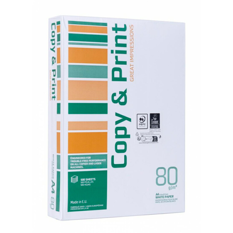 Папір офісний Copy&Print NAVIGATOR A4, 80 г/м², 500 арк., білий